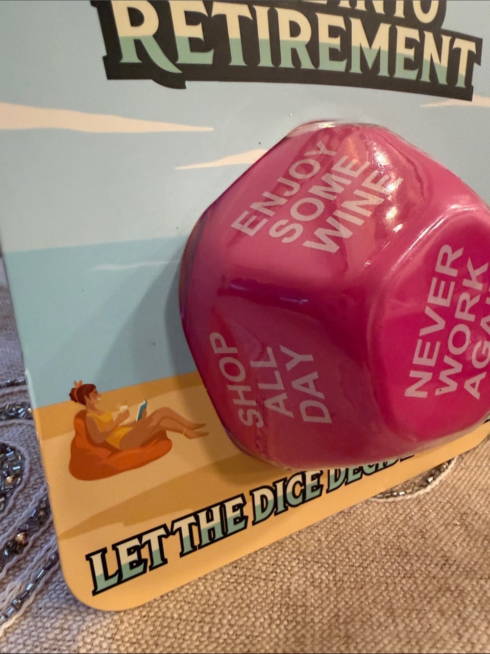 Jumbo Decision Dice- Funny retirement gift - Picture 12 of 13